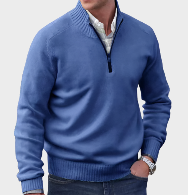 Malik - Elegant Zip Jumper