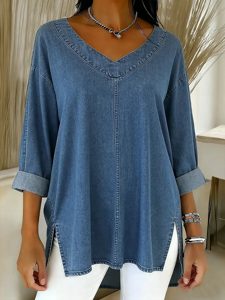 Jenelyn Denim Shirt - Blue