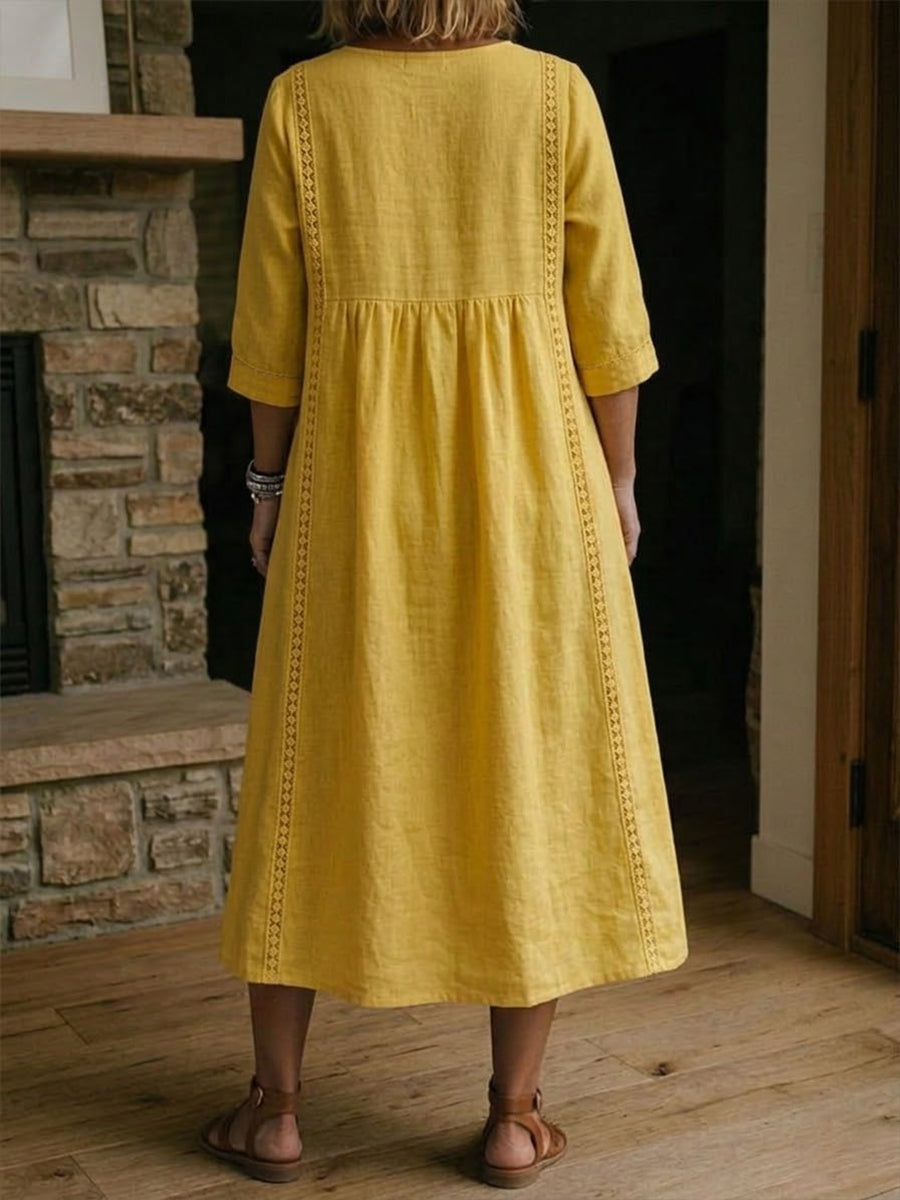 Flora Soft-Weave Floral Dress
