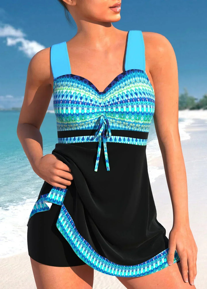 Veronica One-Piece Swimsuit - Wave Blue